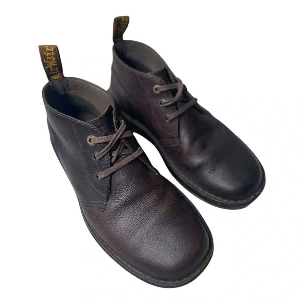 Dr. Martens Industrial Men’s Sussex Bear Track Brown Leather Chukka Boots
